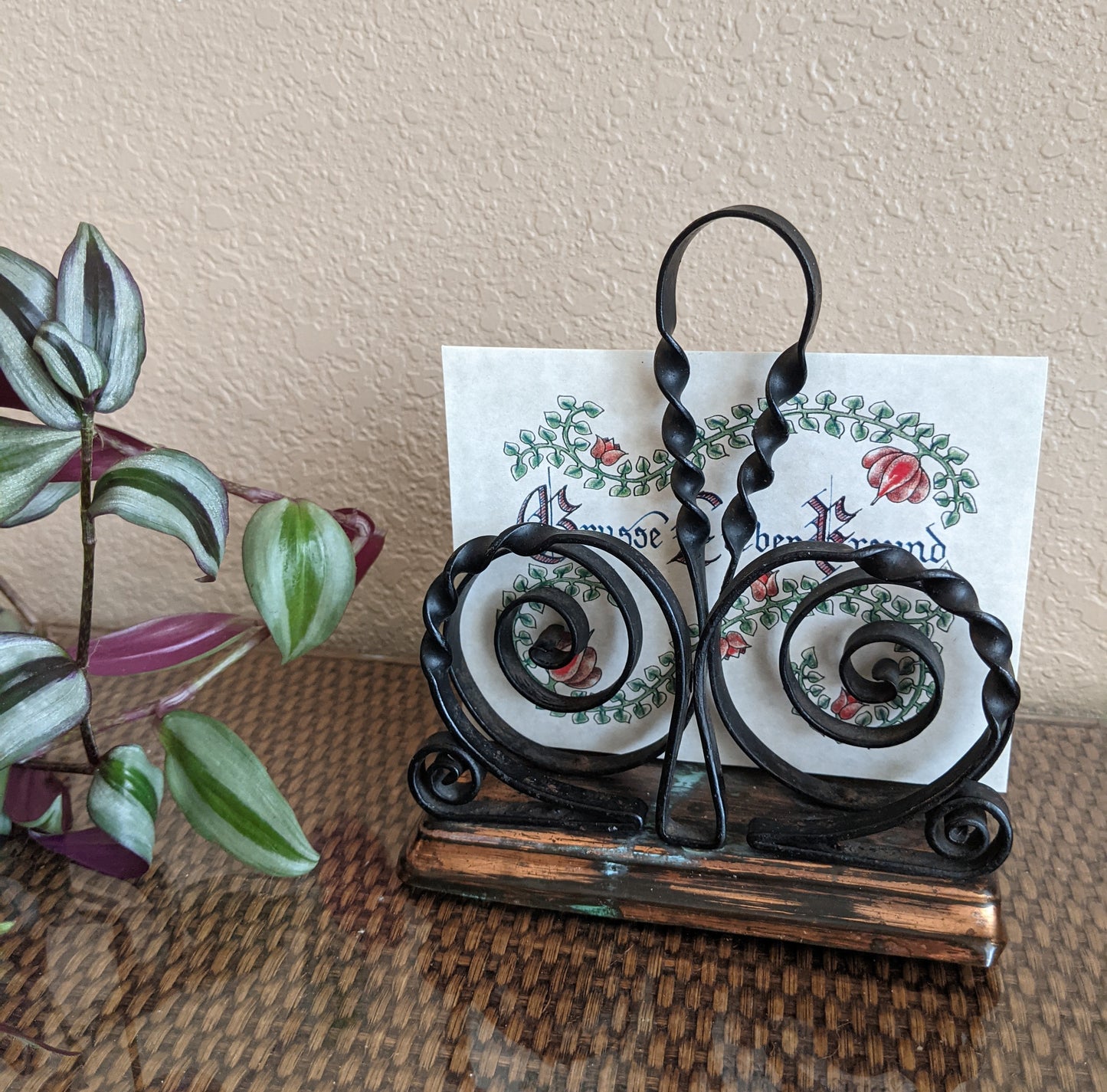 Wrought Iron Letter Holder