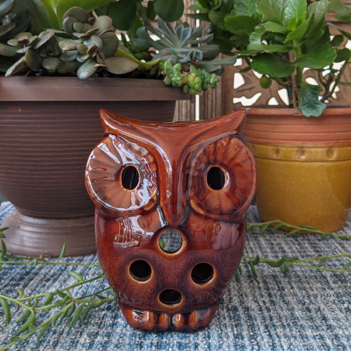 Owl Tea Light Holder