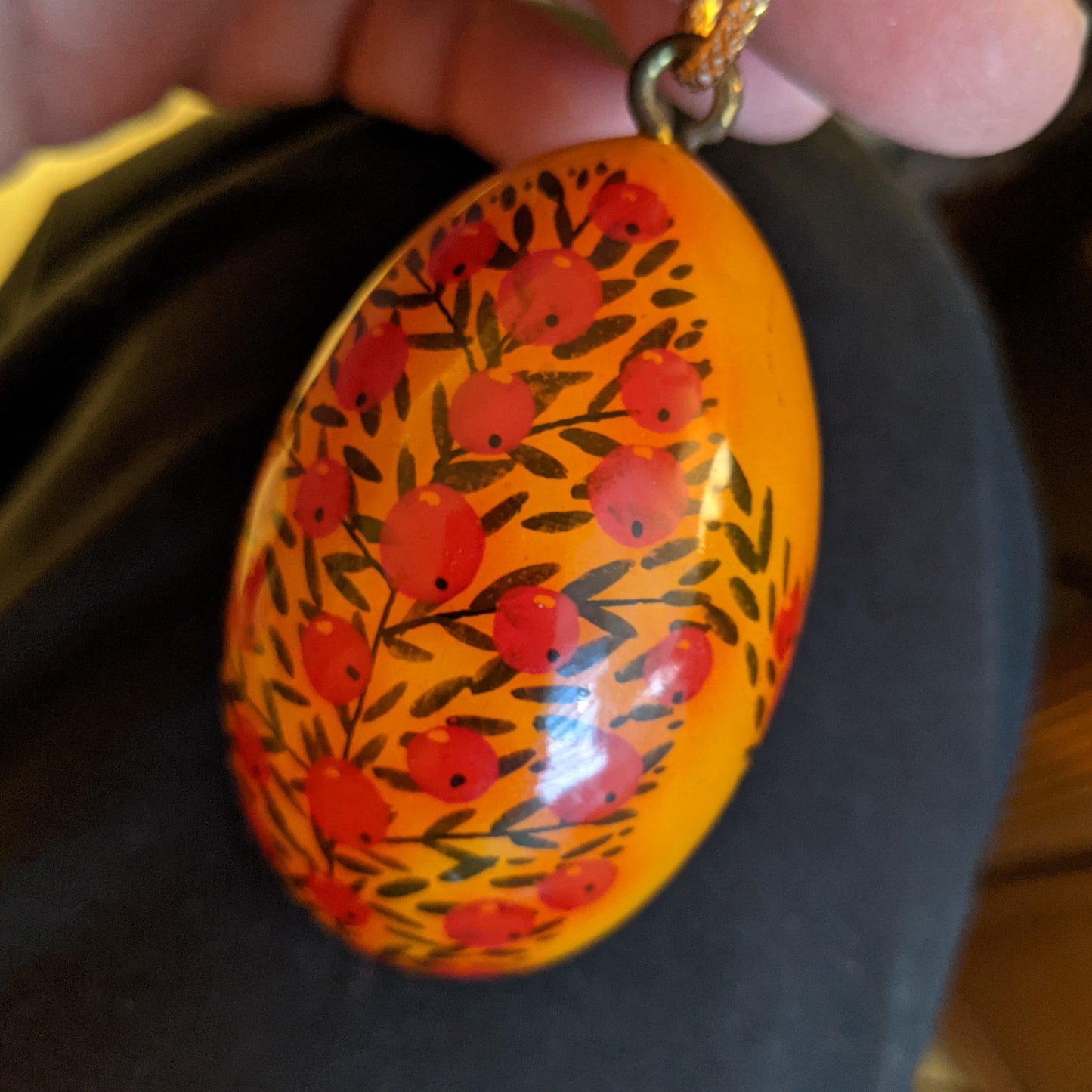 Wooden Egg Ornament