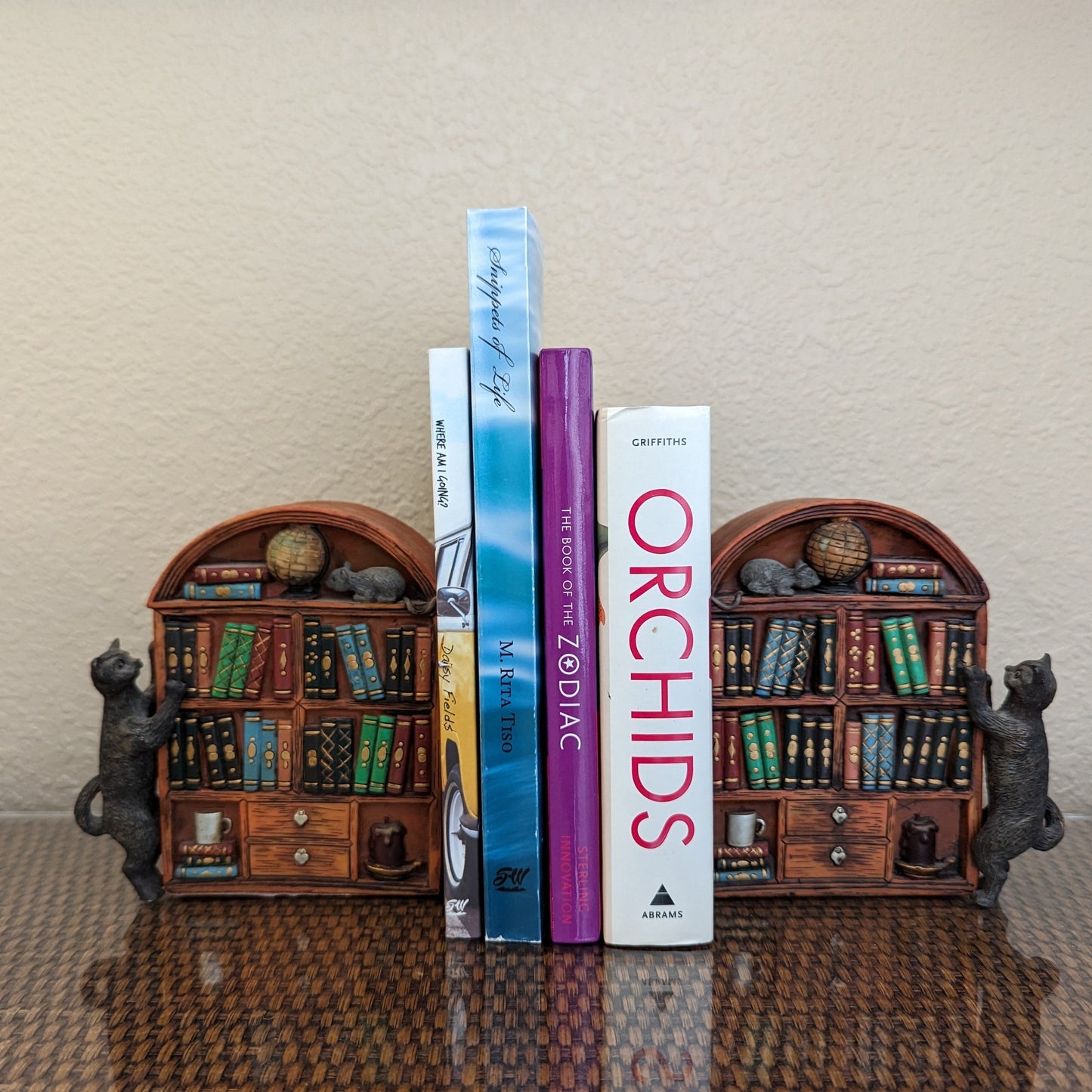 Curious Cat Bookends