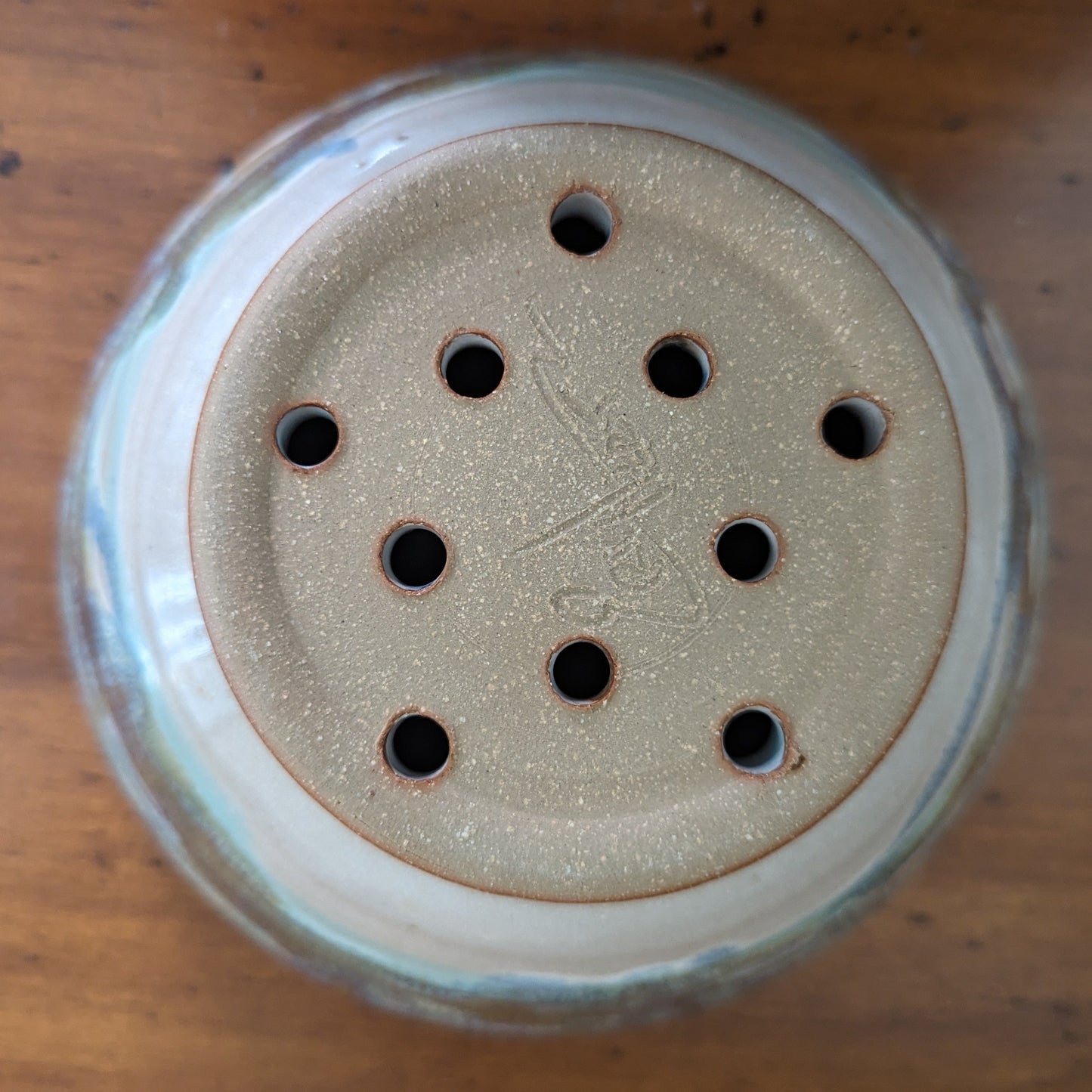 Tri-Color Glaze Berry Bowl