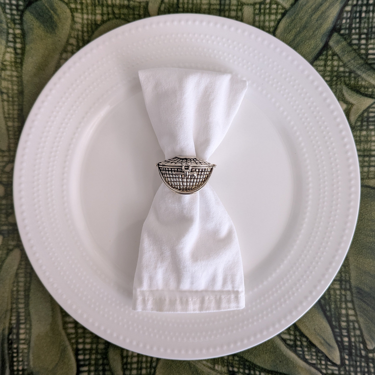 Silver Plated Basket Napkin Holders