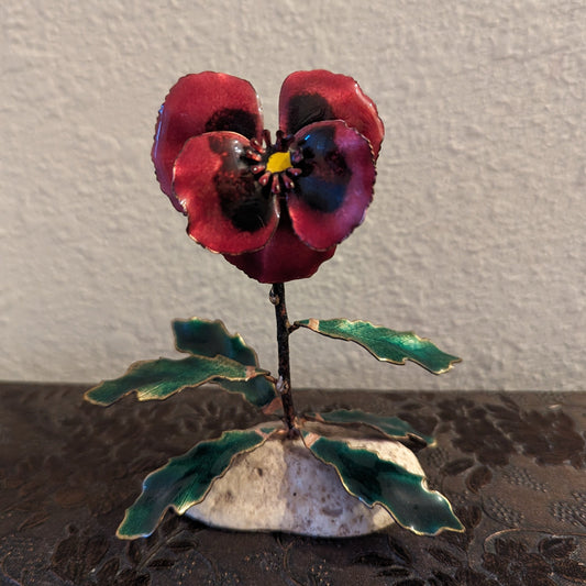 Bovano Burgundy Pansy