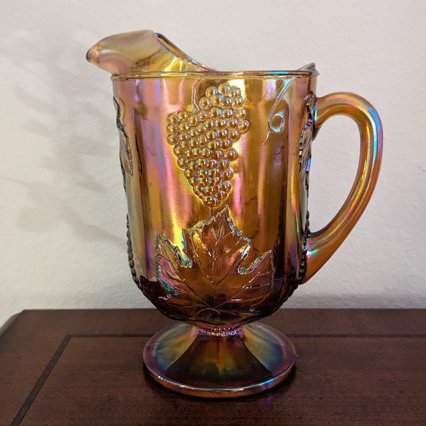 Indiana Carnival Glass Pitcher