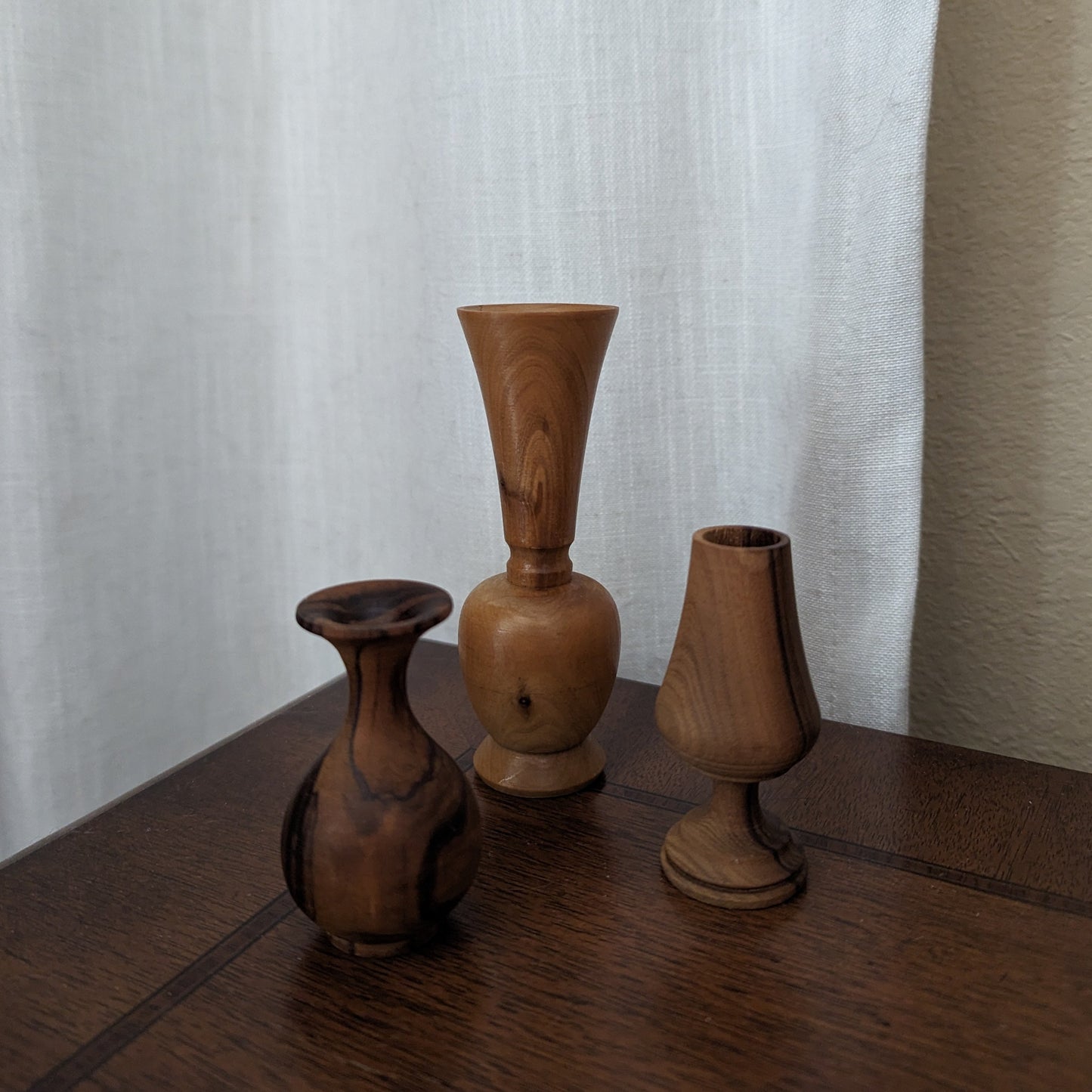 Wooden Bud Vases