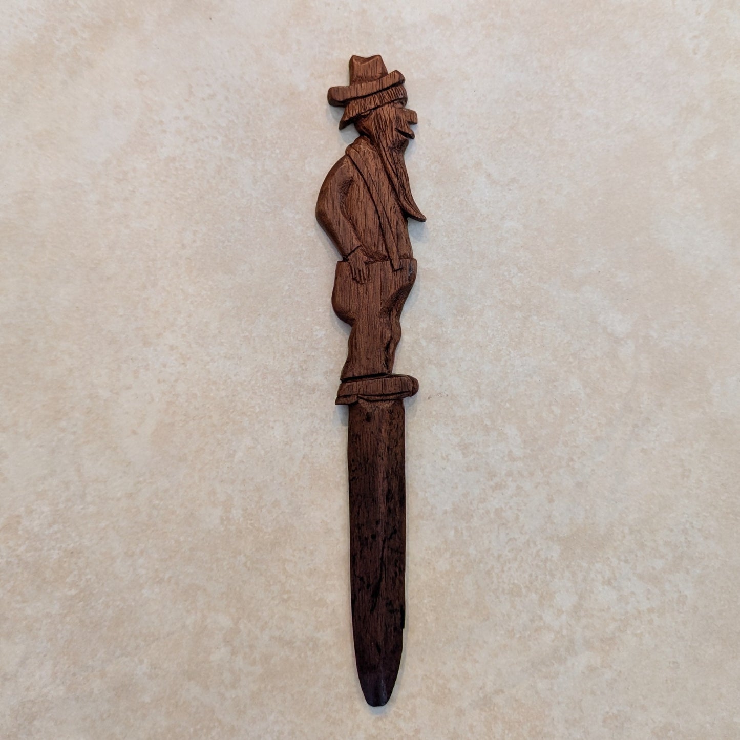 Old Man Wood Letter Opener